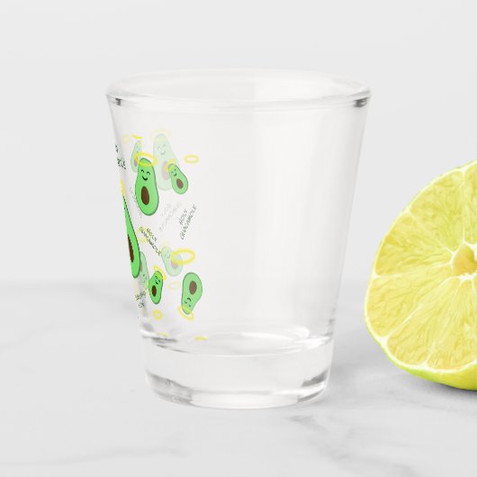 Verre A Shot Saint-Guacamole mignon avocat (Droite)