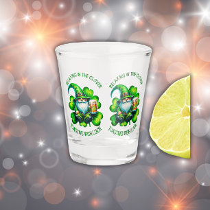 Verre A Shot Saint Patrick Gnome mignonne avec bière  