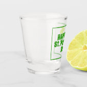 Verre A Shot Saint Patrick`s jour Shamrock Bière verte (Gauche)