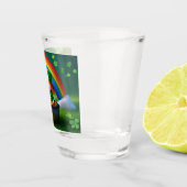 Verre A Shot Saint Patrick's Day Leprechaun en Pot d'Or (Droite)
