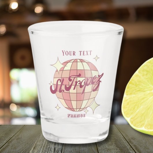 Verre A Shot Saint sankt st Tropez Accessoire de vacances Franc
