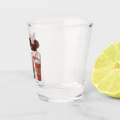 Verre A Shot Saint-Valentin Amoureux du café Latte amusant (Droite)