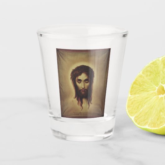 Verre A Shot Sainte Face de Jésus Christ (Devant)