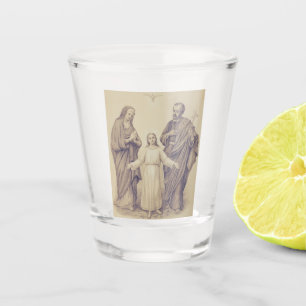 Verre A Shot Sainte Famille Jésus, Vierge Marie et Saint Joseph