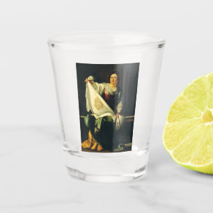 Verre A Shot Sainte Véronique Art Le Miracle du Saint Visage