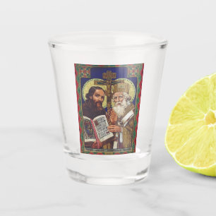 Verre A Shot Saints Cyrille et Méthode Apôtres des Slaves