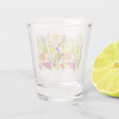 Verre A Shot Salade de fruits; collage de fruits d'été (Dos)