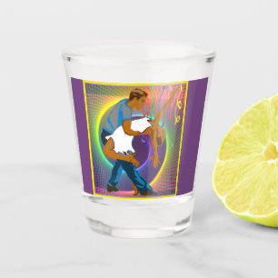Verre A Shot Salsa Couple Danse