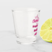 Verre A Shot Salutations à 21 Parties scintillant rose 21e anni (Gauche)
