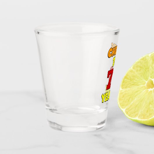 Verre A Shot Salutations À 70 Ans (Gauche)