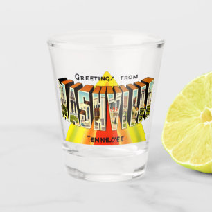 Verre A Shot Salutations vintages De Nashville Travel