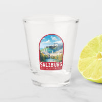 Salzbourg Autriche Travel Art Vintage