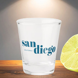 Verre A Shot San Diego Californie typographie moderne