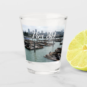 Verre A Shot San Francisco et Pier 39 Sea Lions City Skyline
