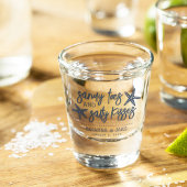 Verre A Shot Sandy Toes & Salty Kisses Destination Wedding Shot