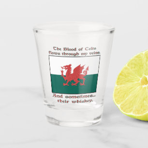 Verre A Shot Sang gallois des Celtes coule dans les veines parf