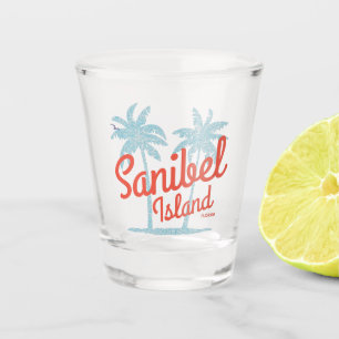 Verre A Shot Sanibel Island Floride Golfe Côte Souvenir