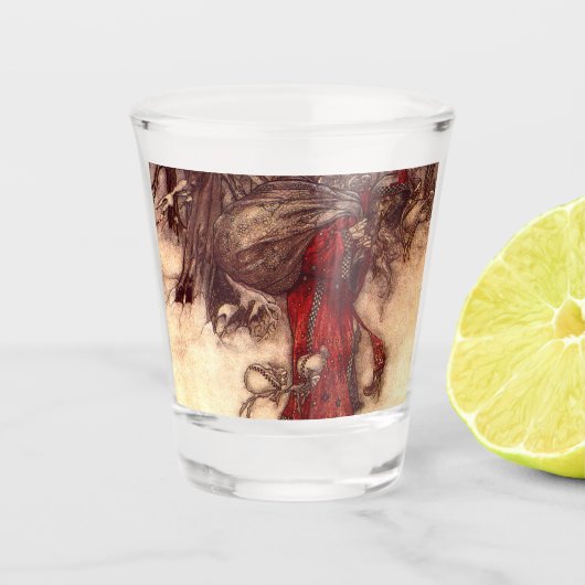 Verre A Shot Santa Claus Arthur Rackham (Devant)