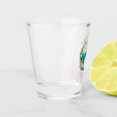 Verre A Shot Santorin Grèce Cercle en détresse (Gauche)