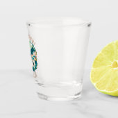 Verre A Shot Santorin Grèce Cercle en détresse (Droite)