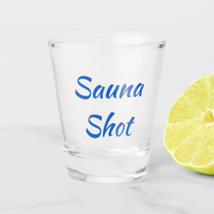 Verre A Shot Sauna Shot SISU Finlandais Shot Glass (Set de 2)