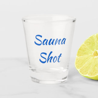 Verre A Shot Sauna Shot SISU Finlandais Shot Glass (Set de 2)