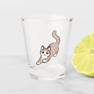Verre A Shot Sauter Purr Jump : Conception de chat joueuse avec