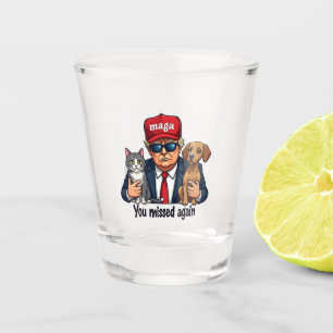 Verre A Shot Sauvez les animaux de compagnie Trump Election