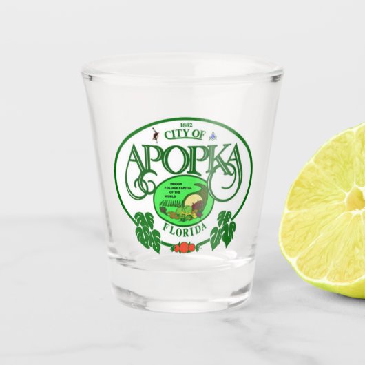 Verre A Shot Sceau d'Apopka, Floride (Devant)