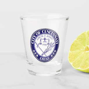Verre A Shot Sceau de la ville de Cincinnati, Ohio Shot Glass