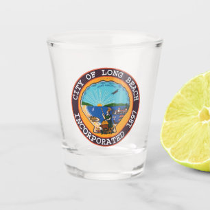 Verre A Shot Sceau de Long Beach, Californie