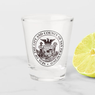 Verre A Shot Sceau de San Francisco, Californie