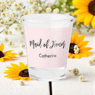 Verre A Shot Scénario de fête de mariage rose pour Demoiselle d