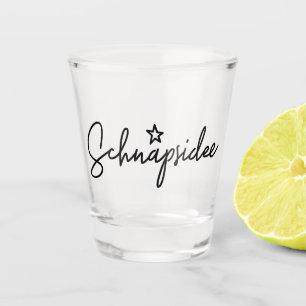 Verre A Shot Schnapsidee, Mot allemand, Idée de Booze, Allemagn