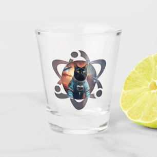 Verre A Shot Science des chats spatiaux