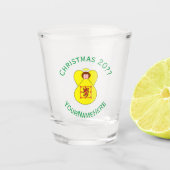 Verre A Shot Scot Lion Rampant Angel Noël Drapeau Personnaliser (Devant)