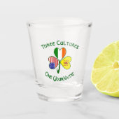 Verre A Shot Scot Rampant USA Irlande drapeaux Shamrock personn (Devant)