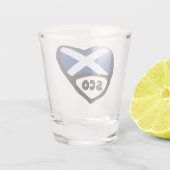 Verre A Shot Scotland Country Code Flag Heart, SCO (Dos)