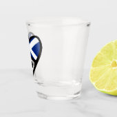 Verre A Shot Scotland Country Code Flag Heart, SCO (Droite)