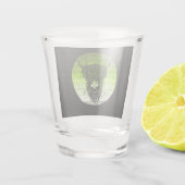 Verre A Shot Scottish Highland Cattle Retro (Dos)