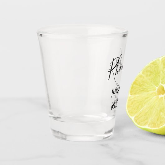 Verre A Shot Script cursif de 21e anniversaire (Gauche)