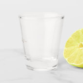Verre A Shot Script Initiales Gold & Grey (Droite)