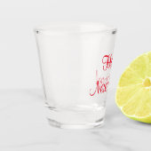 Verre A Shot Script rouge du Nouvel An (Gauche)