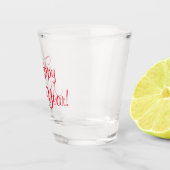 Verre A Shot Script rouge du Nouvel An (Droite)