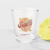 Verre A Shot Seattle City Washington Retro Vintage (Devant)