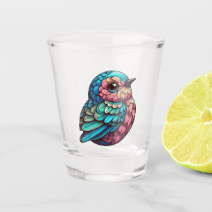 Verre A Shot Sérénité vibrante à plumes