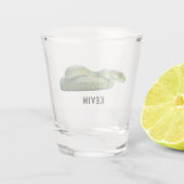 Verre A Shot Serpent Vert Venomère Avec Votre Nom (Dos)