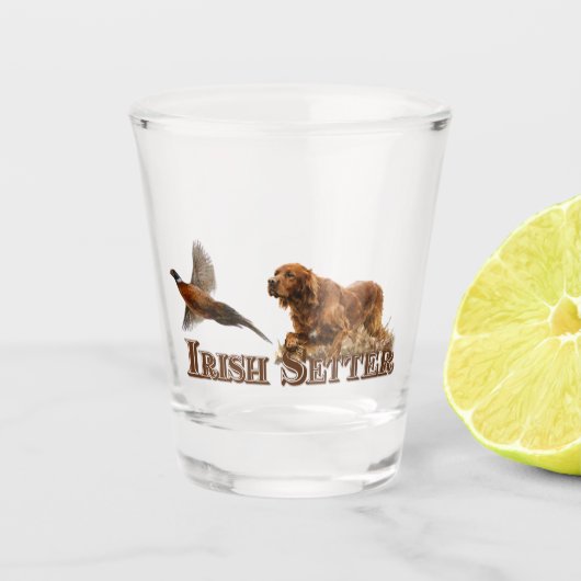 Verre A Shot Setter Irlandais (Devant)