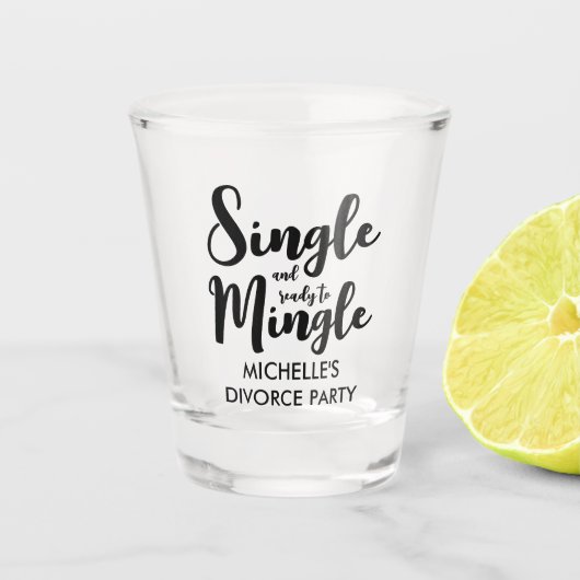 Verre A Shot Seul et prêt à diviser la partie (Devant)