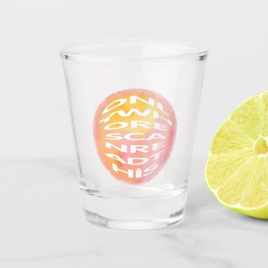 Verre A Shot Seules les putes peuvent lire ceci (Devant)